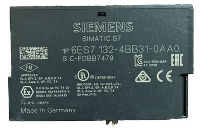 Siemens 6ES7132-4BB31-0AA0 S7 ET 200S Digital Output Module 2 DO DC 24V/2A