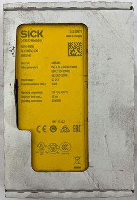 SICK RLY3-OSSD100 Safety Relay 24VDC Cat4 PL e SIL3 Expansion Module