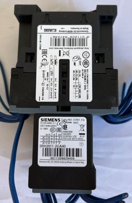 Siemens 3RH2140-2FB40 Contactor Relay 4NO 24V DC Coil With Pre-Wiring Used