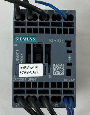 Siemens Sirius 3RT2016-2FB41 Contactor 24VDC 9A 4kW Used