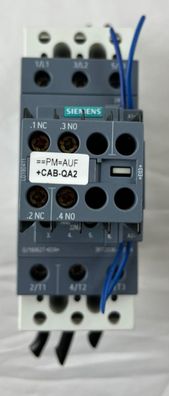 Siemens 3RT2036-1KB40 Contactor 24VDC w 3RH2911-1HA11 Aux Used
