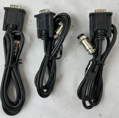 Serial RS232 9?Pin D?Sub To 8?Pin Circular Cable 3x New