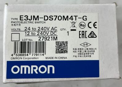 Omron E3JM-DS70M4T-G Photoelectric Switch 24-240VAC/DC New