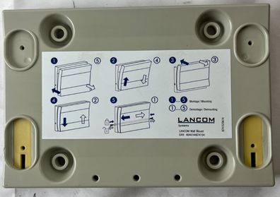 LANCOM Systems Wall Mount Mounting Plate Bracket DIN Rail Network Used