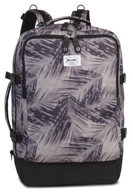 BestWay Reiserucksack #Cabin Pro Print * schwarz/beige