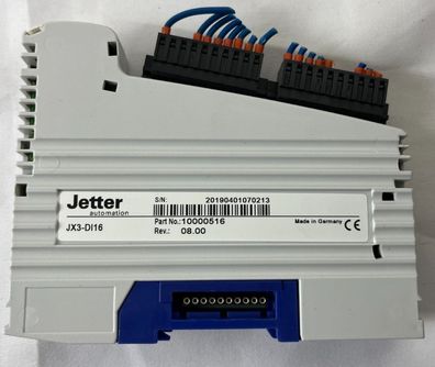 Jetter JX3-DI16 Digital Input Module 10000516 16 Channel 24VDC PLC Used