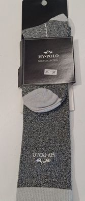 Reitstrümpfe HV Polo Argyle, Reitsocken, Kniestrümpfe, anthrazit
