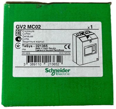 Schneider Electric GV2MC02 TeSys GV2 Enclosure IP55 New