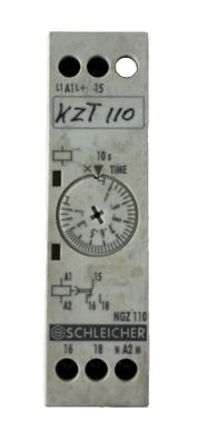 Schleicher NGZ 110 Time Relay 0.5-10s 230-240V AC Off?Delay DIN Rail Used