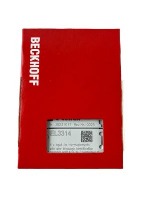 Beckhoff EL3314 EtherCAT Terminal 4?Channel Thermocouple Analog Input 16?Bit New