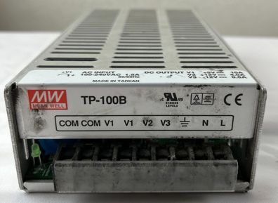 Mean Well TP-100B Triple Output Switching Power Supply 5V 10A 12V 4A -12V 0.6A