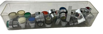 Mixed Lot 22mm Panel Pushbutton Operators Assorted Colors New & Used