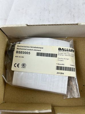 Balluff BSE0005 BSE 30.0-RK Mechanical Element Cam Limit Switch New