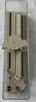 Weidmuller ZDK 2.5/1.5 Terminal Blocks DIN Rail Feed Through Lot Used