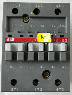 ABB A75-30 Contactor 3P 125A IEC 690V Industrial Motor Starter Used