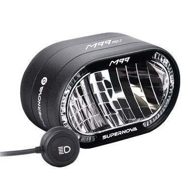 E-Bike-Scheinwerfer M99 PRO 2, E-25, Supernova, LED, schwarz
