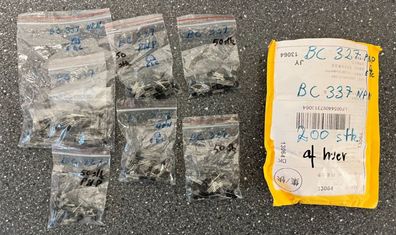 200+ New BC327 & BC337 Transistors (PNP/NPN) - Assorted Values for Electronics