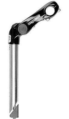 Vorbau Ergotec Kobra Vario SL 300/110mm Niro/Alu, -10/ + 50°, sw/si, 1", 22,2mm