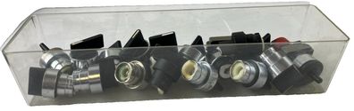 Mixed Lot 22mm Rotary Selector Switch Operators Black Knobs Bundle Spares