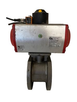END-Armaturen ZK311308 DN65 Pneumatic Ball Valve Stainless Steel PTFE 16bar