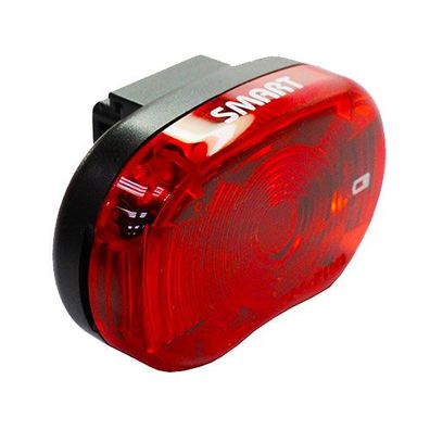 Akku-Rücklicht Star, mit K , Smart, LED, schwarz, Messingschlager, 221504