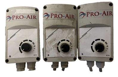 Lot of 3 Pro-Air Variable Speed Fan Controllers IP54 - Used