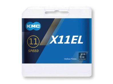 Schaltungskette KMC X11EL Ti-N Gold 1/2" x 11/128", 118 Glieder,5,65mm,11-f