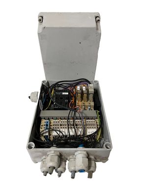 Industrial Control Box with Omron & Telemecanique Components – Used
