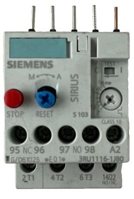Siemens SIRIUS 3RU1116-1JB0 Thermal Overload Relay 7-10A Class 10 Used