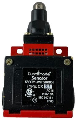 Guardmaster Senator CX Safety Limit Switch Roller Plunger 230V 3A IP66 Used