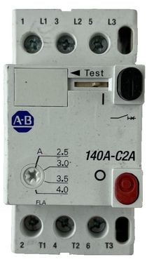 Allen-Bradley 140A-C2A-B40 Manual Motor Starter 2.5-4.0A 3-Pole Used