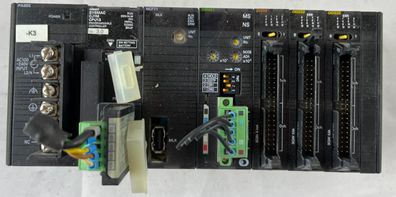 Omron CJ1M-CPU13 PLC System PA202 NCF71 DRM21 ID232 2x OD232 Used