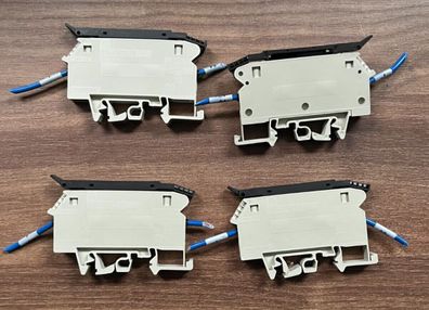 Lot of 4x Wieland WK4/THSI5/U Terminal Blocks 600V 6.3A Used