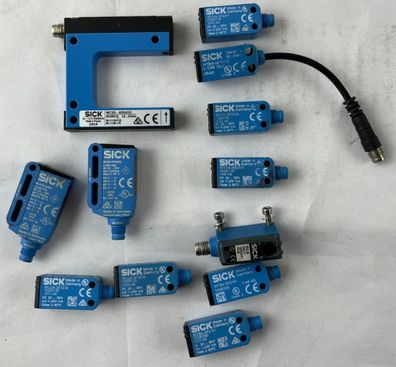 12x SICK Sensors USED Bundle WF30 WL9G WLG4 WTV4 WT4