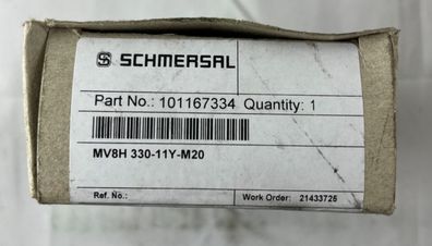 Schmersal MV8H 330-11Y-M20 Heavy Duty Limit Switch IP65 Made Germany NEW