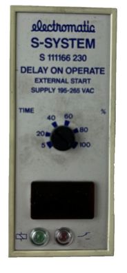 Electromatic S111166 230 Delay Timer 195-265VAC External Start LED Display