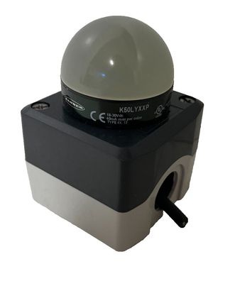 Banner K50LYXXP 50mm LED Indicator Light 18–30VDC Yellow IP67 Used
