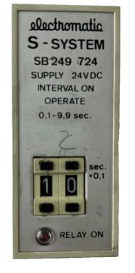 Electromatic SB249 724 Interval Timer 24VDC Digital Display 0.1-9.9s w/ LED