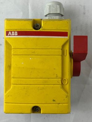 ABB BWS 316Y TPN USED Safety Switch Isolator 16A 3-Pole IP65 Yellow
