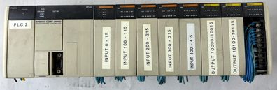 Omron CQM1 CPU41 PLC System PA203 ID212 OD212 Rack "PLC 2" Used