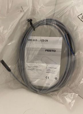Festo SME-8-K-LED-24 Proximity Switch Sensor 24VDC 754291 - New