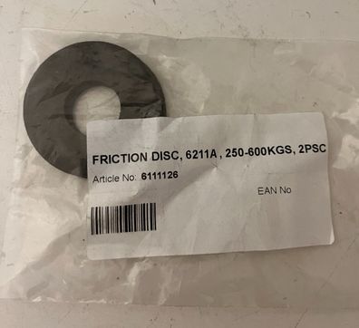 Friction DISC 6211A, 250-600KGS, 2PCS - Article No. 6111126 - New