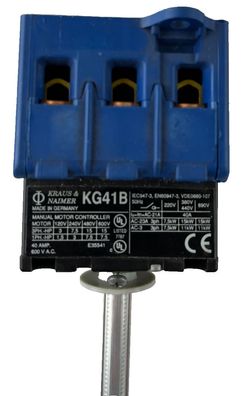 Kraus Naimer KG41B Manual Motor Controller 40A 600V 3-Pole New