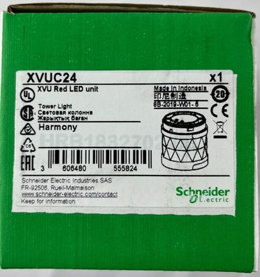 Schneider Electric XVUC24 Harmony XVU Red LED Light Module NEW 24V 60mm Tower