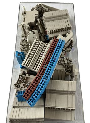 DIN Rail Terminal Block Lot Weidmuller ZDK 2.5 Used Bundle