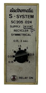 Electromatic SC205 024 S?System Recycler Symmetrical Timer 0.15-3s 24VAC 11?Pin