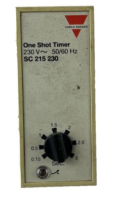 Carlo Gavazzi SC 215 230 One Shot Timer 230V 0.15-3s Used