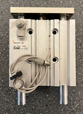 SMC MGPL32TF-75Z Guided Pneumatic Cylinder, 32mm Bore, 75mm Stroke
