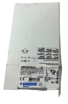 Schneider XS612B1MAL5 Proximity Sensor M12 4mm AC/DC New 5m Cable