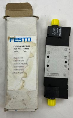 Festo CPE10-M1CH-5J-M7 550225 Solenoid Valve 5/2 Bistable M7 24V DC 350L/min New